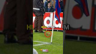 Why did Barca fans throw a pigs head at Luis Figo viralvideo football soccer [upl. by Yarehs]