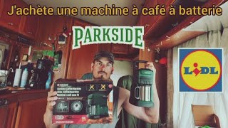 Je donne mon avis sur la nouvelle cafetière sans fil LIDL PARKSIDE [upl. by Halsy]