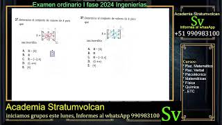 Examen ordinario UNSA I fase 2024 ingenierías [upl. by Meekah678]