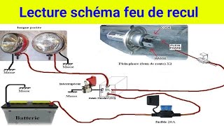 Lecture schéma électrique dun Feu de Recul [upl. by Wivinia]