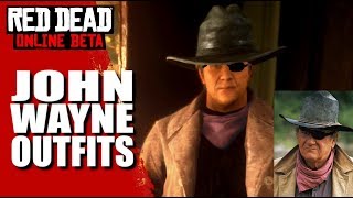 JOHN WAYNE Outfits  Red Dead Online True Grit The Searchers The Shootist and El Dorado [upl. by Aniahs]