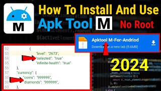 How to Install And Use Apk Tool M No Root 2024 [upl. by Oirelav801]