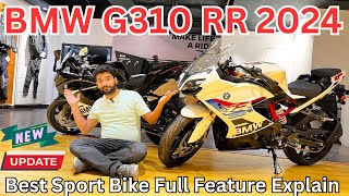 BMW G310 RR Best Sport Bike 2024 New Update Features On Road Price Finance Detail Down Payment Roi [upl. by Breban]