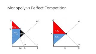 Intro Econ Monopoly vs Perfect Competition and that Pesky DWL [upl. by Trebmal918]