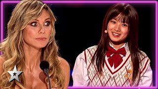 PSYCHIC Girl SHOCKS The Judges on Americas Got Talent Fantasy Team 🔮 [upl. by Akemahc]