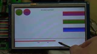 More TFT Touch Panel Code amp Change Colours  PWM MikroC [upl. by Eidok]