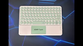 ASMR Typing on a Dong Guan KPH030 Wireless Bluetooth Keyboard with Built In Touchpad [upl. by Anuait]