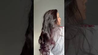 Hair makeover in to berry plum hairmakeover burgundyhaircolor explore fyp viralreels shorts [upl. by Notneb]