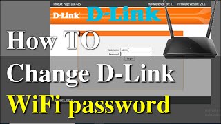 How to change WiFi password in Dlink router [upl. by Emile803]