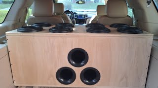 8 B2 Audio Rage 8s Cadillac Escalade Build Slamming The Lows [upl. by Skye934]