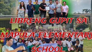 ang pag bibigay ng libreng serbisyong gupit sa mga bata sa mapula elementary school [upl. by Aimaj784]