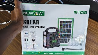 NEWVEW SOLAR PANEL 9V 35W Compact kit features 3 LED bulbs USB mobile charging  Most Useful Tech [upl. by Alano]