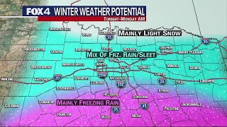 Dallas weather Dangerous cold freezing drizzle in the forecast Sunday [upl. by Iveson262]