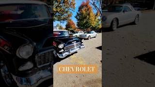 🤵‍♂️ Tuxedo Black 55 Chevy Bel Air chevrolet classiccars carshow [upl. by Euginom]