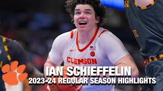 Ian Schieffelin 202324 Regular Season Highlights  Clemson Forward [upl. by Shermy]