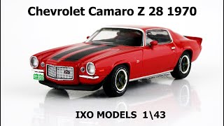 1970 Chevrolet Camaro Z28 IXO MODELS 1\43 [upl. by Wengert]