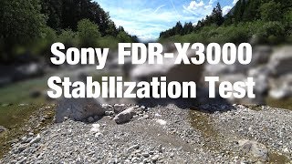 Sony FDRX3000  Stabilization test in rough terrain  4K 100Mbit [upl. by Knowle]