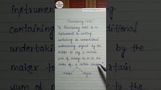 What Is Promissory Note  Class 11 Accounts  shorts  accountingseekho [upl. by Okwu]