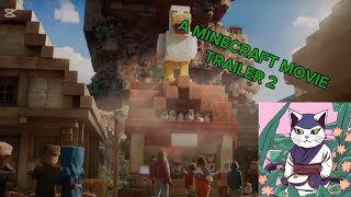 Reacting minecraft movie trailer 2 [upl. by Ecal]