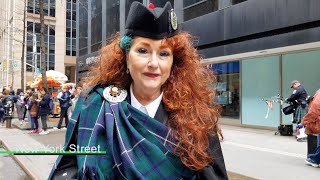 NYC Tartan Day Parade April 9 2022 [upl. by Htebyram679]