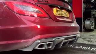 CLS 63 AMG straight pipes  stage 2 remap 630hp [upl. by Ailito]