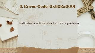 What are the common error codes and how can I troubleshoot them with HP Printer [upl. by Rafaela632]