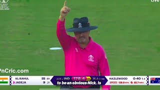 Ravindra jadeja dismissal today india fall of wickets ind vs aus final [upl. by Cummins]