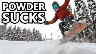 This Powder Doesnt Suck  Snowboard Vlog [upl. by Tertias]