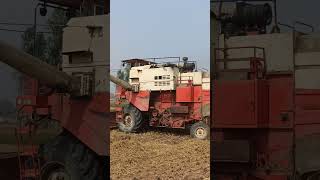 Combine harvester 2024 automobile eicher agriculture harvest harvest harvesting rice kisan [upl. by Bora696]