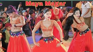 TERE HAR SAWAL KA JAWAB BAN JAUNGI LIVE PERFORMANCE Maya Magar ORCHESTRA SONG DJ RECORDING Dance [upl. by Attenad]