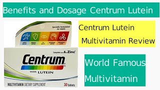 Benefits and Dosage Of Centrum Lutein Multivitamin DrKashifLight [upl. by Luciana463]