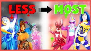 LESS TO MOST PLAYED MAPS IN JUST DANCE 2025 EDITION October 2024 [upl. by Ellenwad]