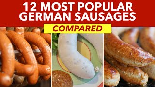 12 Typical German Sausages Compared  Traditional German Sausages [upl. by Stevie]