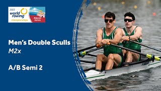 2023 World Rowing Championships  Mens Double Sculls Semifinal AB 2  Olympic Qualification [upl. by Aicilehp820]