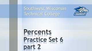 Math ReviewPercents Chapter Practice Set 6 Pt 2 quotSolving Percent Increase or Decrease Problemsquot [upl. by Oiluig]