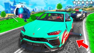 POLIZEI verfolgt UBOOT URUS in GTA 5 Polizei vs Dieb [upl. by Roseline]