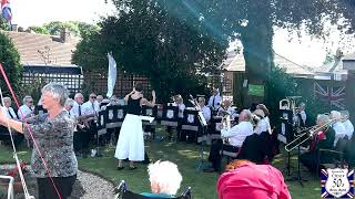 Ipswich Over 50s Brass Band MD Victoria Steinitz Concert Mill Lane Care Home Felixstowe 100823 [upl. by Rellim526]