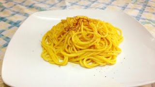 Spaghetti al Limone Zafferano e Bottarga [upl. by Vicki]