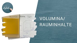 Rauminhalt Würfel und Quader Volumina  anschaulich erklärt I ab Klasse 4 [upl. by Naugan]