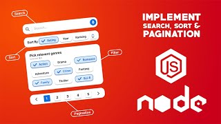 Implement Search Sort Filter and Pagination Rest API With Node JS  Express  MongoDB [upl. by Berne]