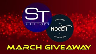 Noceti Fretboard Radius Jig Giveaway  March  noceticustomguitars noceticustomguitars [upl. by Aicemat]