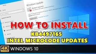 How to install KB4497165 Intel microcode updates for Windows 10 1903 and 1909 [upl. by Alford]