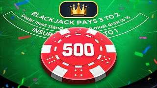 Reverse MARTINGALE Paid Off  BLACKJACK EP 2 [upl. by Ameekahs743]