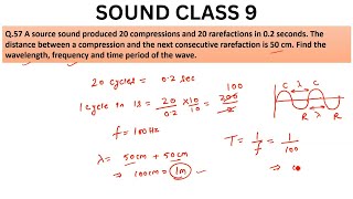 A source sound produced 20 compressions and 20 rarefactions in 02 seconds [upl. by Noedig]