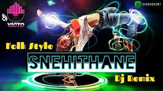 Snehithane  Kuthu Remix  Local Style Mix  djvicto [upl. by Okime]