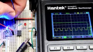 Astable Op Amp Oscilloscope measurements using LM358 operational amplifier [upl. by Akapol]