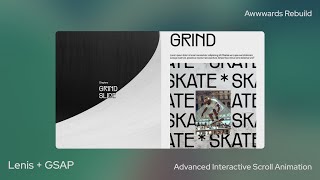 Advanced Interactive Scroll Animation  Awwwards Rebuild  HTML CSS Lenis amp GSAP [upl. by Seibold]