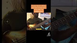 Fender Squier Affinity jazz bass with bartolini pickups ampAudere preamp [upl. by Modnarb]