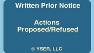 Written Prior Notice Actions ProposedRefused [upl. by Achilles]