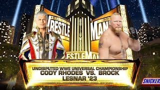 Cody Rhodes vs Brock Lesnar  Extreme Rules Unidsputed WWE Universal Championship  WWE 2K24 [upl. by Davon]